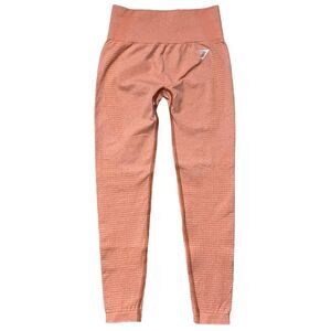 Gymshark Vital Seamless Leggings Size S Heat Red Marl Stretch High Rise